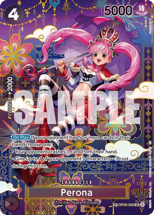 Perona - OP06-093 (Special Rare) - The Azure Sea's Seven (OP14)