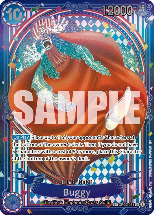 Buggy - OP09-051 (Special Rare) - The Azure Sea's Seven (OP14)