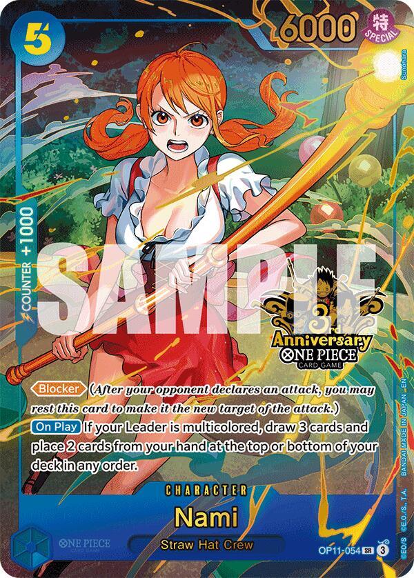 Nami (Japanese Version 3rd Anniversary Set) - One Piece Promotion Cards (OP-PR) NM