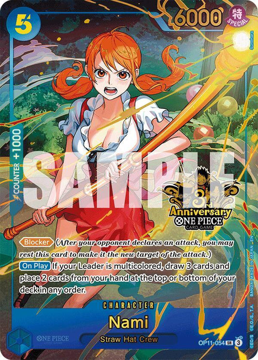 Nami (Japanese Version 3rd Anniversary Set) - One Piece Promotion Cards (OP-PR) NM