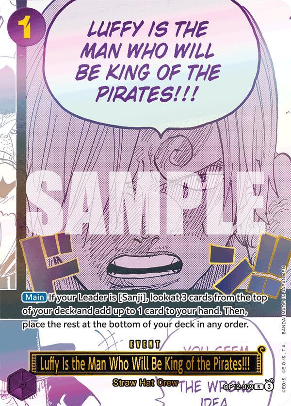 Luffy Is the Man Who Will Be King of the Pirates!!! (Japanese Version 3rd Anniversary Set) - One Piece Promotion Cards (OP-PR)