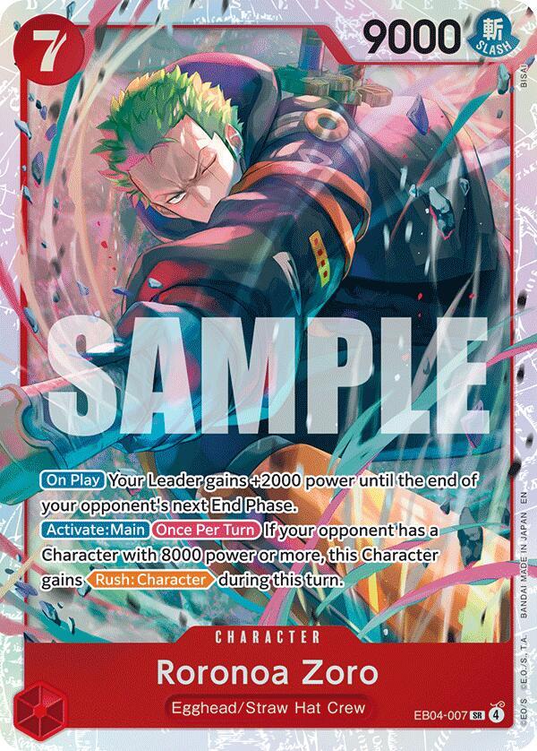 Roronoa Zoro (Super Rare) - Adventure on Kami's Island (OP15-EB04)