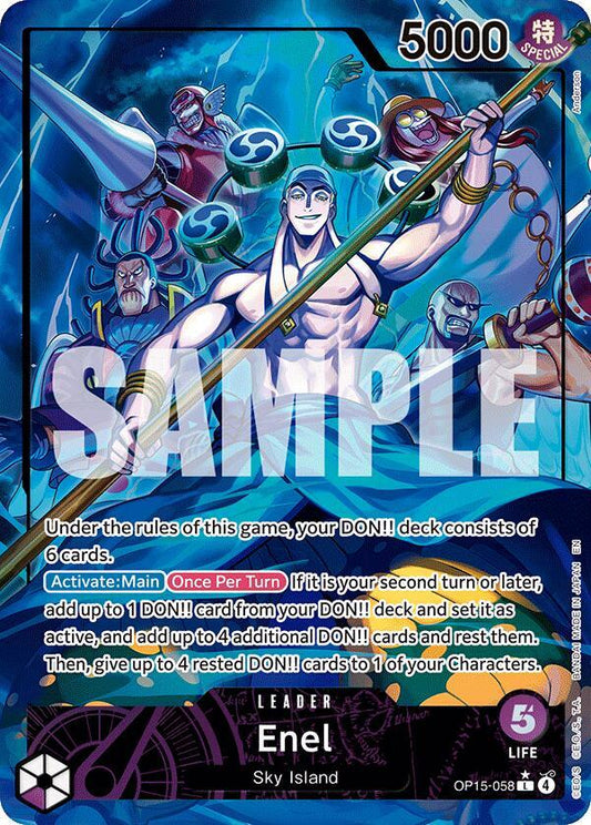 Enel (Leader) - Adventure on Kami's Island (OP15-EB04)