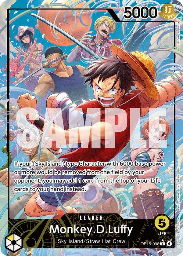 Monkey.D.Luffy (Leader) - Adventure on Kami's Island (OP15-EB04)
