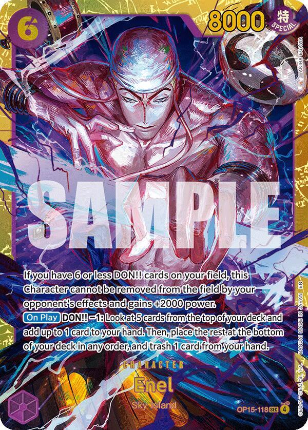 Enel (Secret Rare) - Adventure on Kami's Island (OP15-EB04)