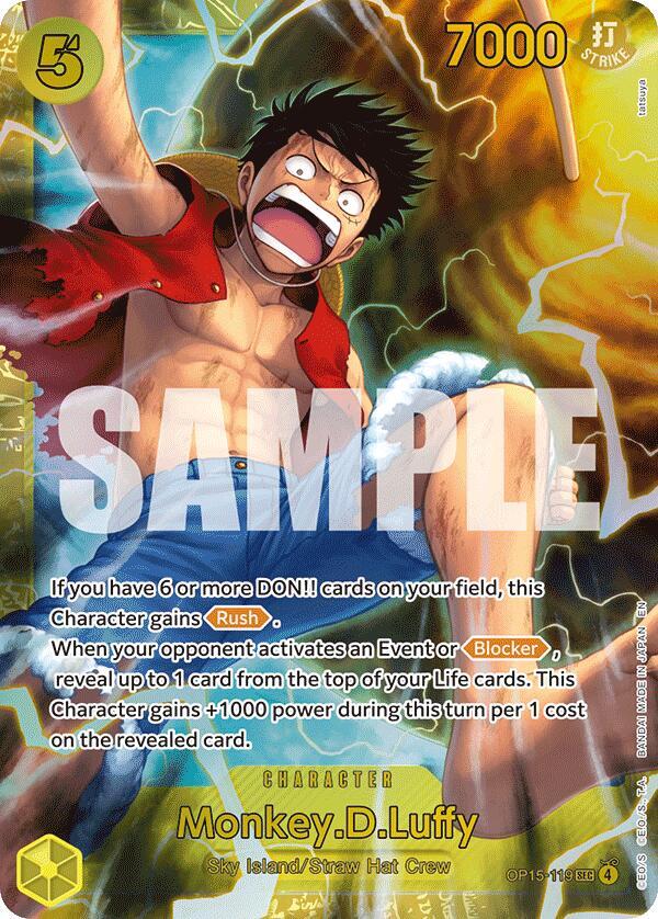 Monkey.D.Luffy (Secret Rare) - Adventure on Kami's Island (OP15-EB04)