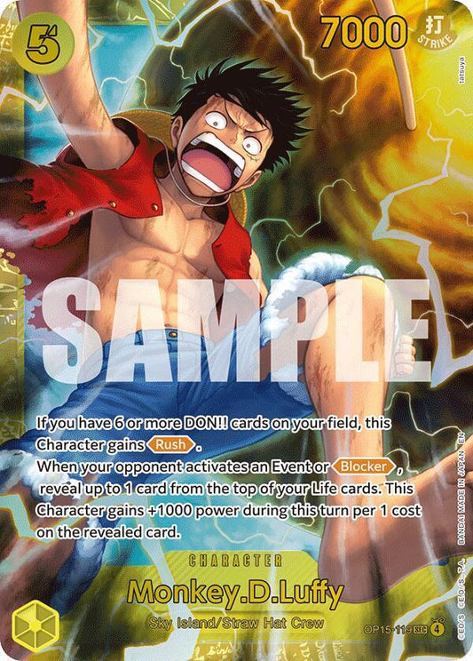 Monkey.D.Luffy (Secret Rare) - Adventure on Kami's Island (OP15-EB04)