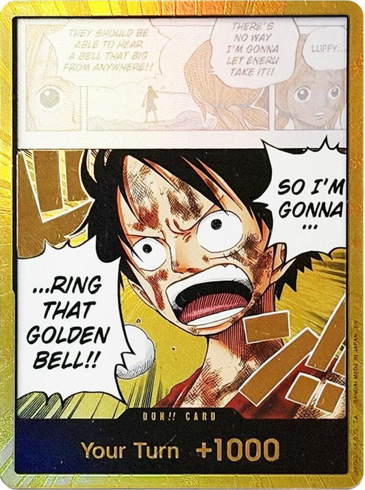 DON!! Card (Luffy) (Gold) - Adventure on Kami's Island (OP15-EB04)