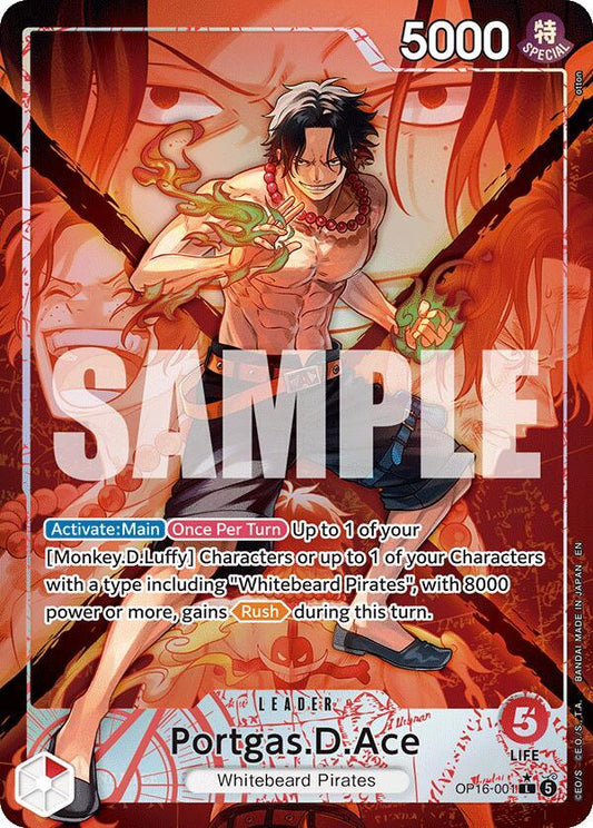 Portgas.D.Ace (Leader) - The Time of Battle (OP16)
