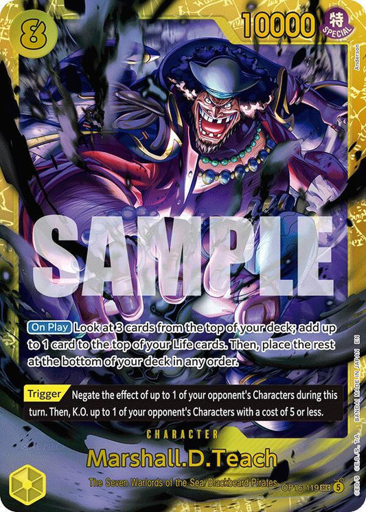 Marshall.D.Teach (Secret Rare) - The Time of Battle (OP16)