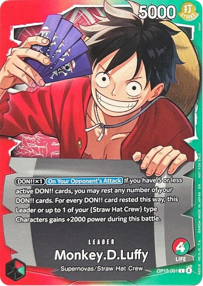 Monkey.D.Luffy - OP13-001 (Ichiban Kuji Exclusive) - One Piece Promotion Cards (OP-PR)