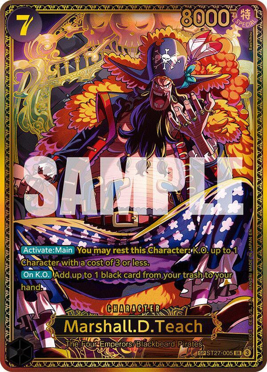 Marshall.D.Teach (ST27-005) (Special Rare) - The World's Strongest Warriors (OP17) NM
