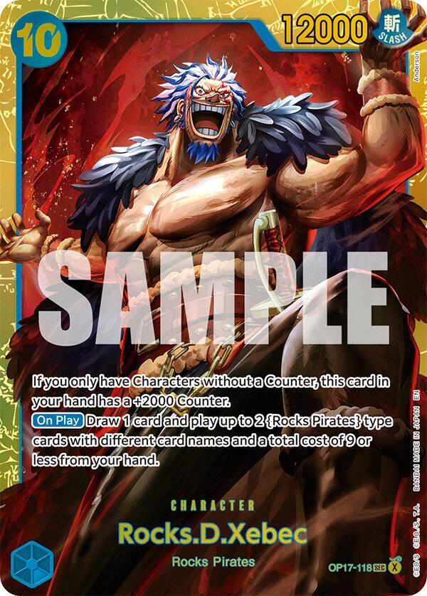 Rocks.D.Xebec (Secret Rare) - The World's Strongest Warriors (OP17)