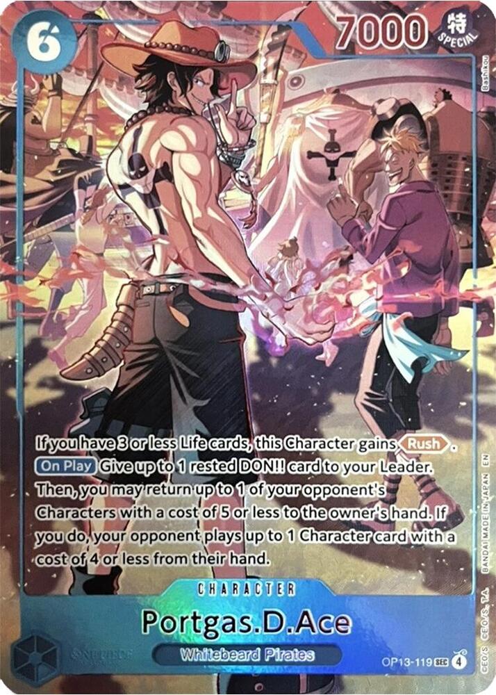 Portgas.D.Ace (119) (English Version 3rd Anniversary Set) - One Piece Promotion Cards (OP-PR)