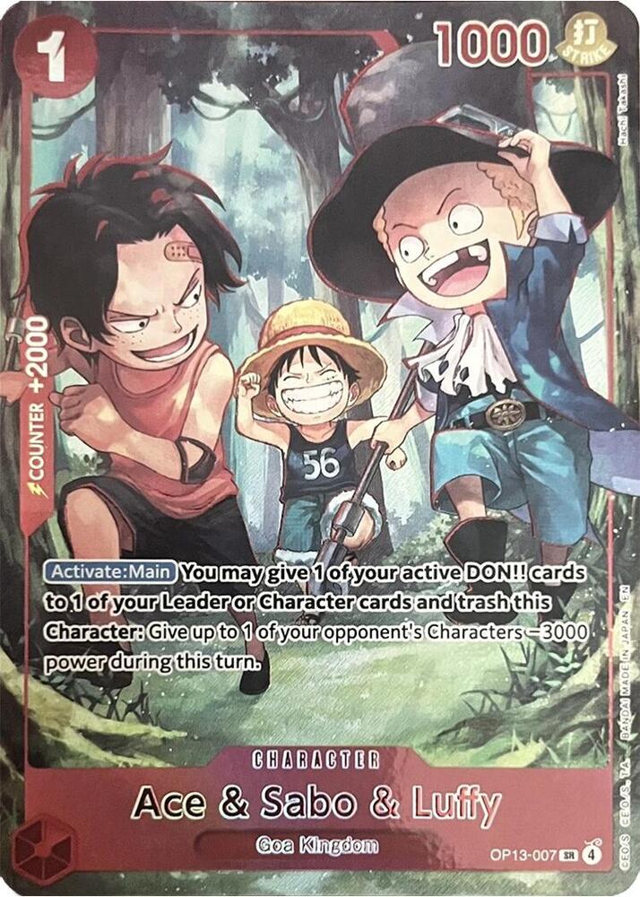 Ace & Sabo & Luffy (English Version 3rd Anniversary Set) - One Piece Promotion Cards (OP-PR) NM