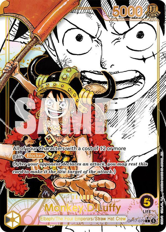 Monkey.D.Luffy (079) (Super Leader Alternate Art) - The World's Strongest Warriors (OP17)