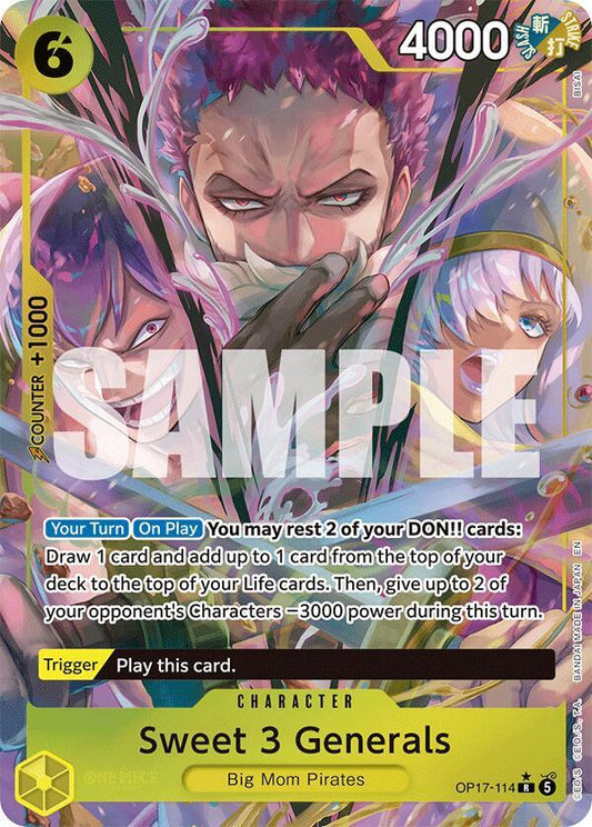 Sweet 3 Generals (Parallel) - The World's Strongest Warriors (OP17)