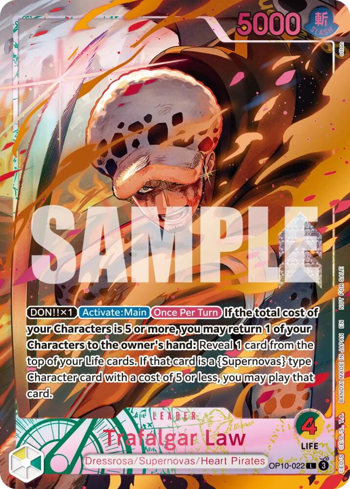 Trafalgar Law (Flame-Flame Fruit Coliseum) - One Piece Promotion Cards (OP-PR) SEALED