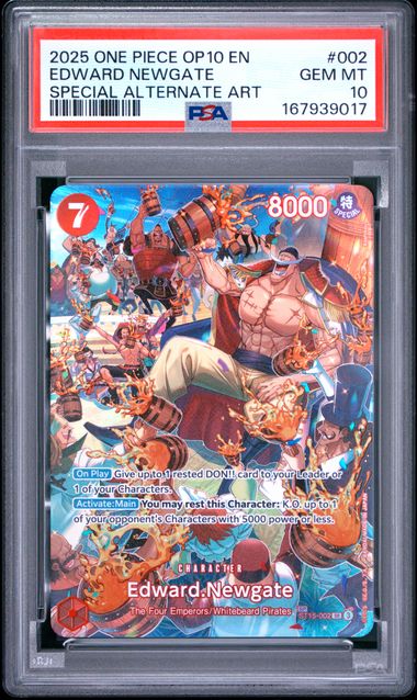 2025 ONE PIECE OP10-ROYAL BLOOD #002 EDWARD NEWGATE SPECIAL ALTERNATE ART