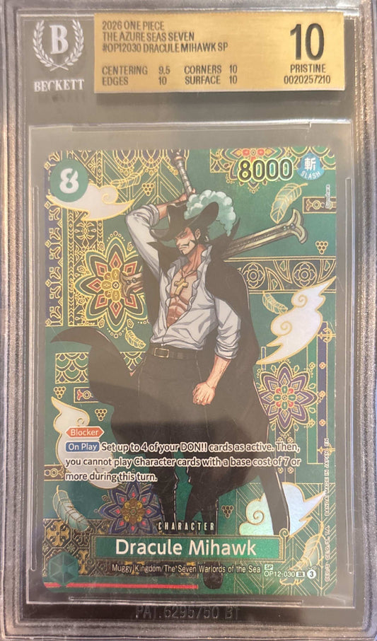 Dracule Mihawk - OP12-030 (SP) OP12-030 The Azure Sea's Seven Foil BGS 10