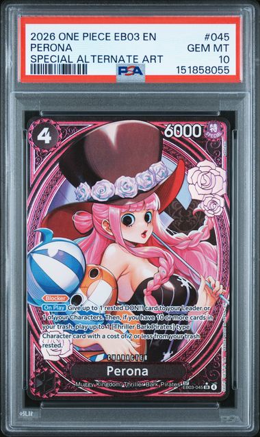 2026 ONE PIECE EB03-EXTRA BOOSTER -ONE PIECE HEROINES EDITION- #045 PERONA SPECIAL ALTERNATE ART