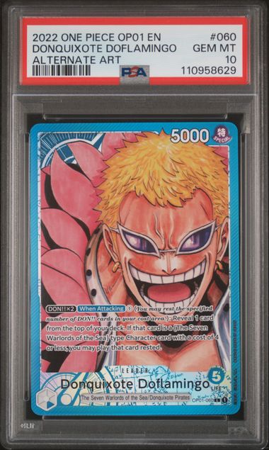 2022 ONE PIECE OP01-ROMANCE DAWN #060 DONQUIXOTE DOFLAMINGO ALTERNATE ART