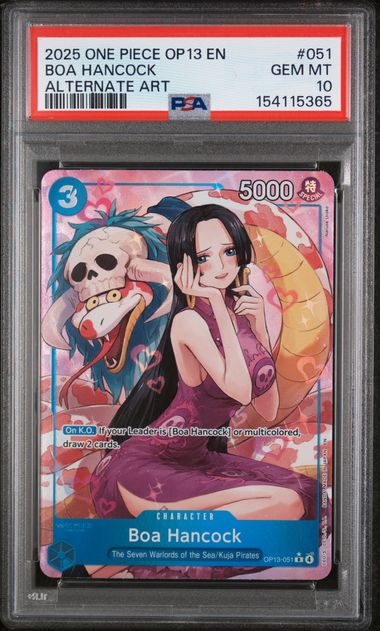 2025 ONE PIECE OP13-CARRYING ON HIS WILL #051 BOA HANCOCK ALTERNATE ART