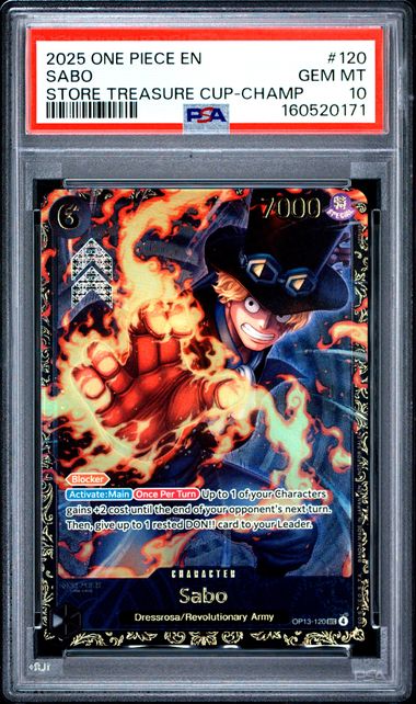 2025 ONE PIECE PROMOS #120 SABO STORE TREASURE CUP-CHAMP