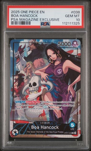 2025 ONE PIECE PROMOS #038 BOA HANCOCK PSA MAGAZINE EXCLUSIVE