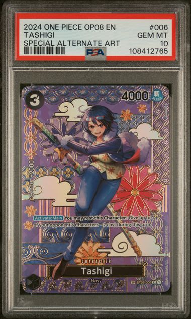 2024 ONE PIECE OP08-TWO LEGENDS #006 TASHIGI SPECIAL ALTERNATE ART