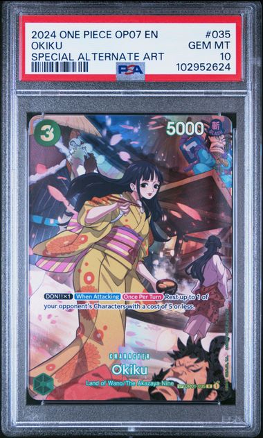 2024 ONE PIECE OP07-500 YEARS IN THE FUTURE #035 OKIKU SPECIAL ALTERNATE ART