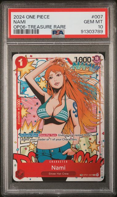 2024 ONE PIECE OP06-WINGS OF THE CAPTAIN #007 NAMI TREASURE RARE