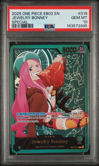 2025 ONE PIECE EB02-EXTRA BOOSTER -ANIME 25TH COLLECTION- #019 JEWELRY BONNEY SPECIAL