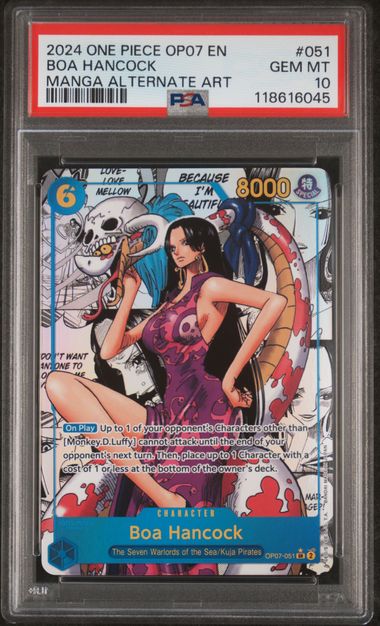 2024 ONE PIECE OP07-500 YEARS IN THE FUTURE #051 BOA HANCOCK MANGA ALTERNATE ART