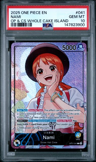 2025 ONE PIECE PROMOS #041 NAMI OPC SET -WHOLE CAKE ISLAND-