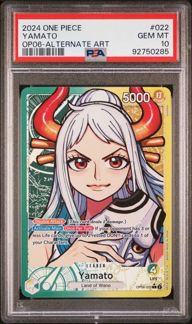 2024 ONE PIECE OP06-WINGS OF THE CAPTAIN #022 YAMATO ALTERNATE ART
