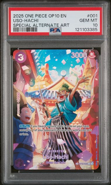 2025 ONE PIECE OP10-ROYAL BLOOD #001 USO-HACHI SPECIAL ALTERNATE ART