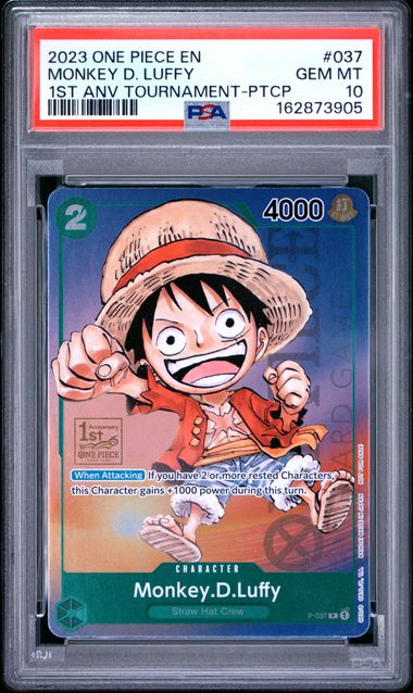 2023 ONE PIECE PROMOS #037 MONKEY D. LUFFY 1ST ANV TOURNAMENT-PTCP