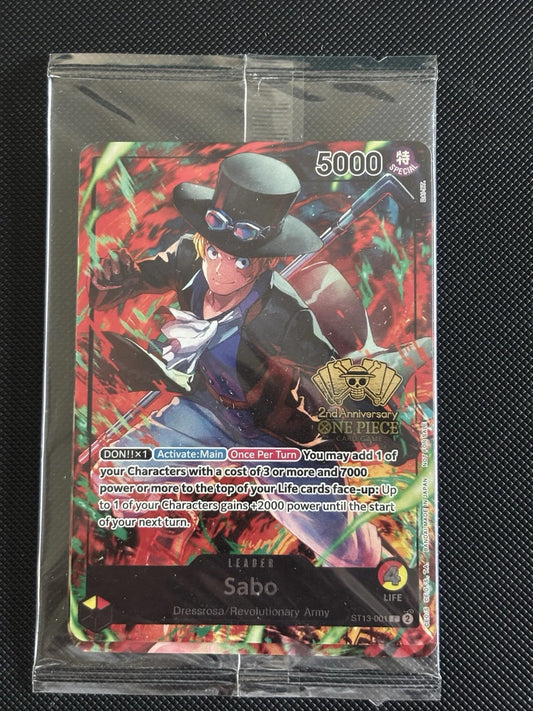 2nd Anniversary Sealed Winner Promo Pack - Luffy, Sabo and Ace