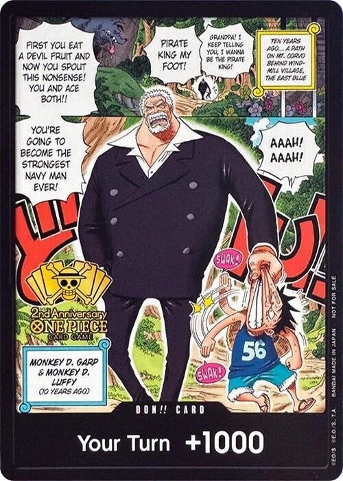 2nd Anniversary Monkey.D.Luffy P-043 Sealed Promo