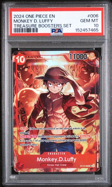 2024 ONE PIECE PROMOS #006 MONKEY D. LUFFY TREASURE BOOSTERS SET